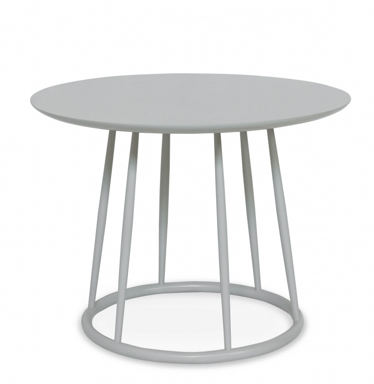 Biały stolik drewniany do hotelowego lobby