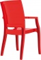 F-SES-ARTI Fotel czerwony połysk