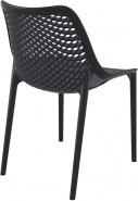 Lekkie krzesło gastronomiczne w kolorze czarnym