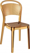 K-SES-EBE Krzesło bursztynowy transparentny