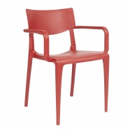 Fotel na zewnątrz ceglany