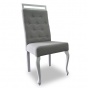 Nowoczesne krzesło o szarej tapicerce idealne do restauracji
