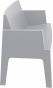 SO-SES-BOKSI Sofa srebrny szary