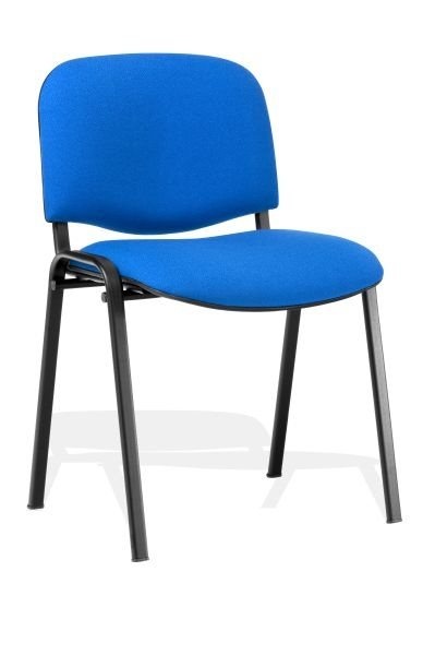 Czarne krzesło konferencyjne z tkaniną