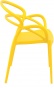 Fotel z tworzywa w kolorze żółtym do jadłodajni 