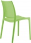 Krzesła z tworzywa w kolorze zielonym do ogródków piwnych 