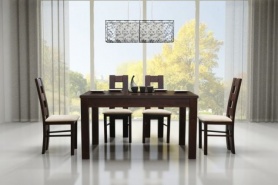 Krzesło drewniane z tapicerowanym siedziskiem 39 - DM