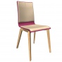 Krzesło restauracyjne z drewnianymi nogami