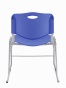 Krzesło metalowe z siedziskiem z tworzywa ISO PLASTIC - NS