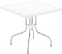 ST-SES-FOZA RATTAN Stół składany biały