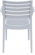 F-SES-MISTRAL Fotel srebrny szary