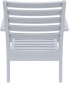 F-SES-MISTRAL XL Fotel srebrny szary