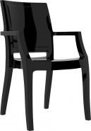 F-SES-ARTI Fotel czarny połysk