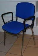 Fotel metalowy tapicerowany Nowy Styl ISO ARM - PROMOCJA - NS
