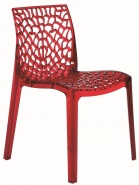 rubinowy)Czerwone krzesła gastronomiczne