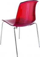 K-SES-ARA Krzesło czerwony transparent
