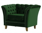 Fotel z pikowaniem chesterfield DEBBY - RP