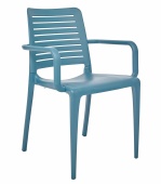 Fotel z polipropylenu z otworami w oparciu KAPAR - PE
