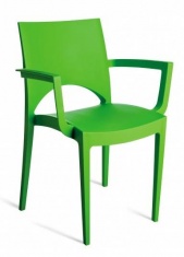 Fotele gastronomiczne  w kolorze zielonym