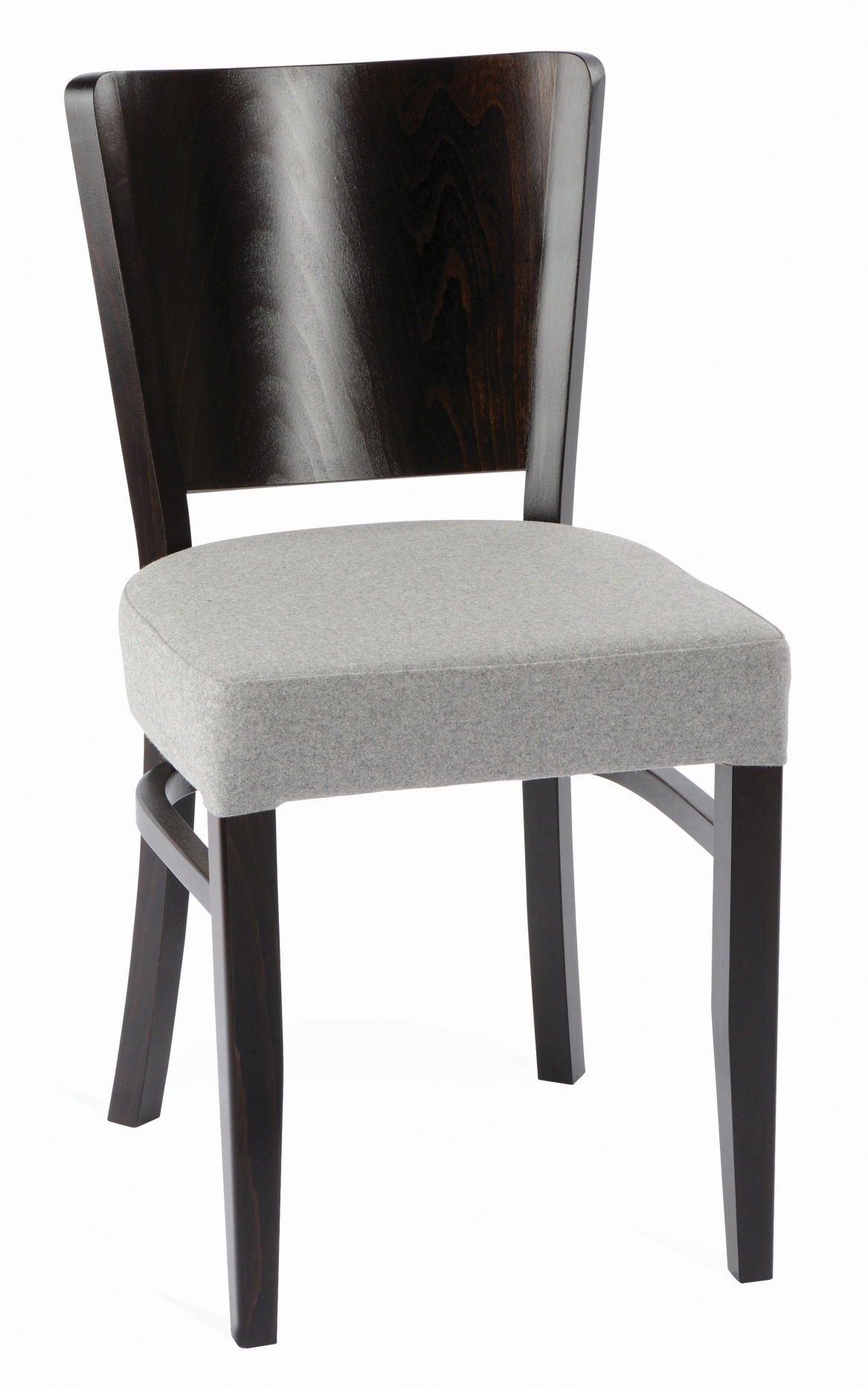 K-MJ-A-0023 krzesło drewniane w wersji z tapicerowanym siedziskiem
