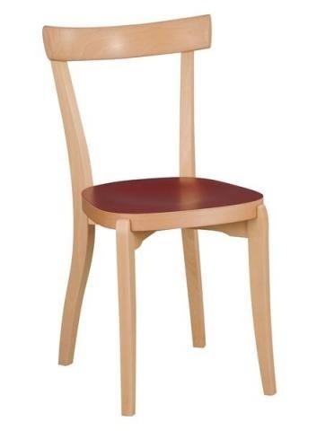 K-MJ-A-2000 AMETYST krzesło drewniane w wersji z tapicerowanym siedziskiem