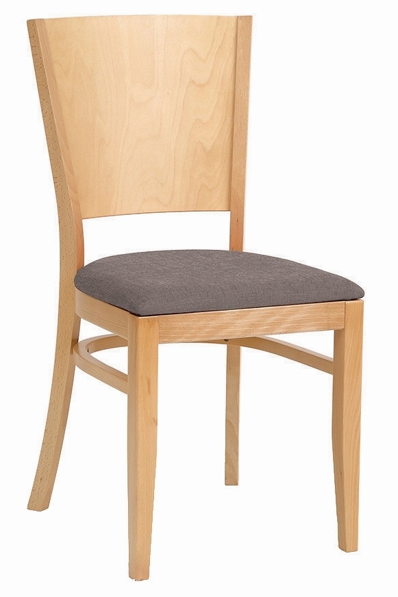 K-MJ-A-5281 krzesło wykonane z drewna bukowego w wersji z tapicerowanym siedziskiem