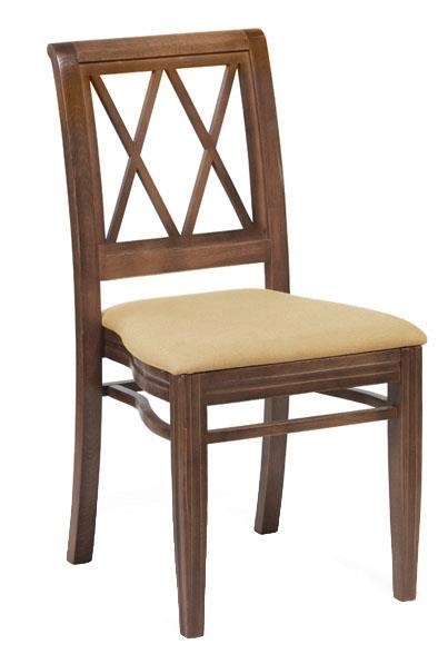 K-MJ-A-8341 krzesło drewniane z tapicerowanym siedziskiem