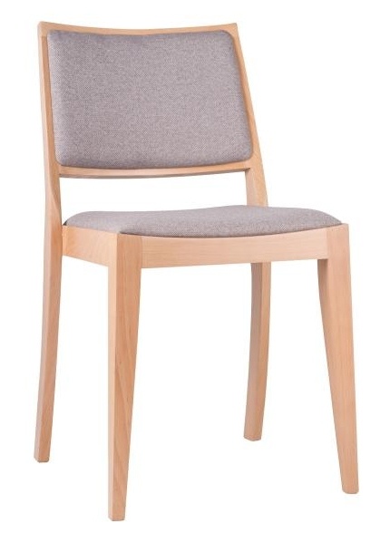 K-MJ-A-9490 drewniane krzesło w wersji tapicerowanej