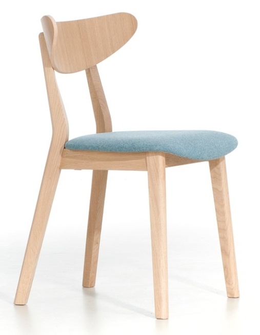 K-PM-A-4232 LOF krzesło drewniane w wersji z tapicerowanym siedziskiem