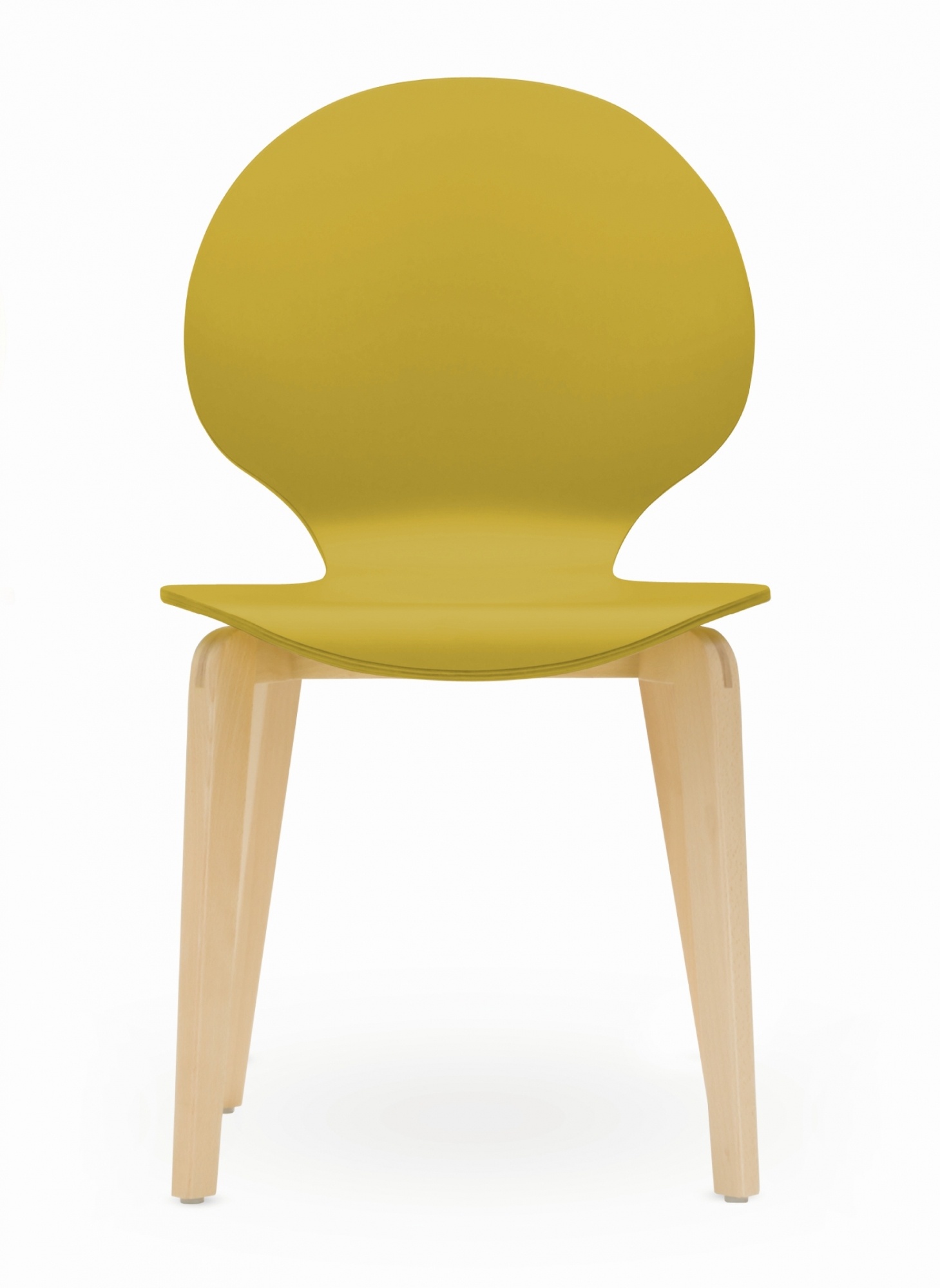 Krzesło drewniane z siedziskiem ze sklejki
