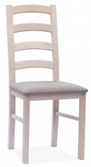 Krzesło drewniane z tapicerowanym siedziskiem 1 - DM