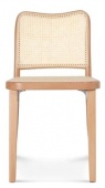 Krzesło drewniane z wyplotem lub tkaniną A-811 - R