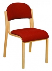 Krzesło sztaplowane z tapicerką ARTI A - DS