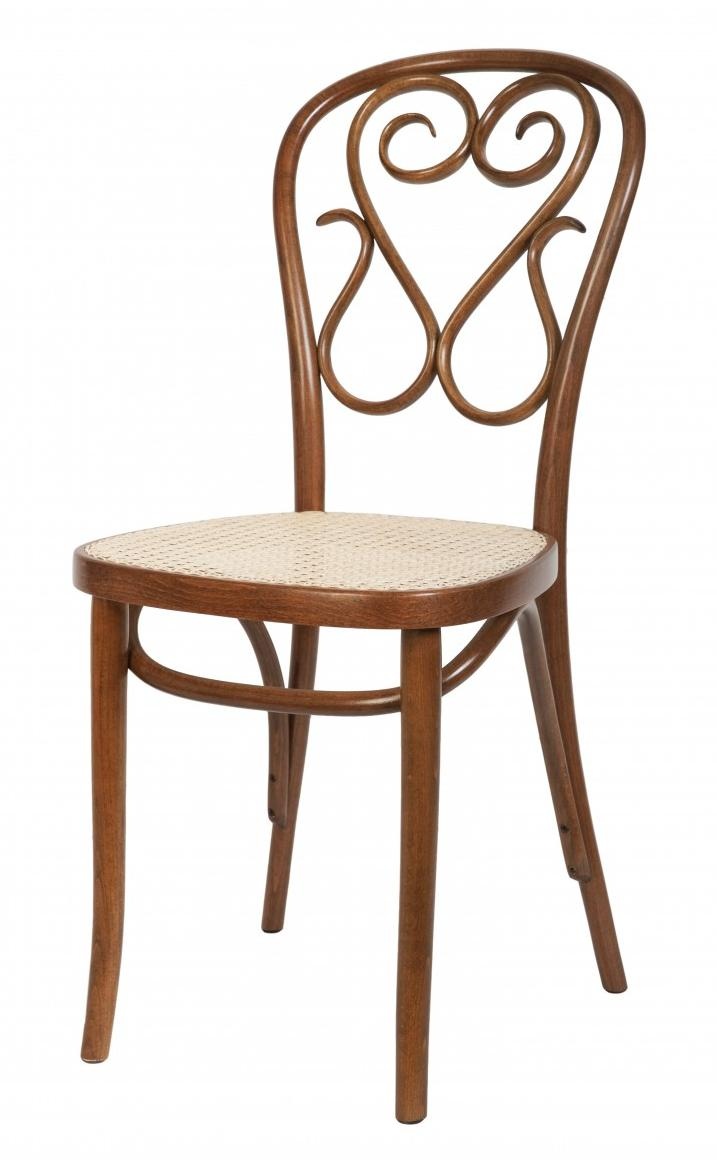 Krzesło z drewna giętego z wyplatanym siedziskiem