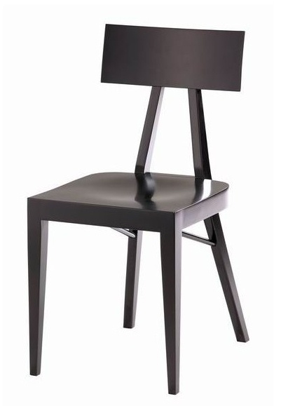 Krzesło z wysokiej jakości drewna bukowego do restauracyjnego wnętrza