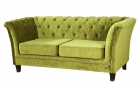 Sofa tapicerowana DEBBY 2 z drewnianymi nogami - RP